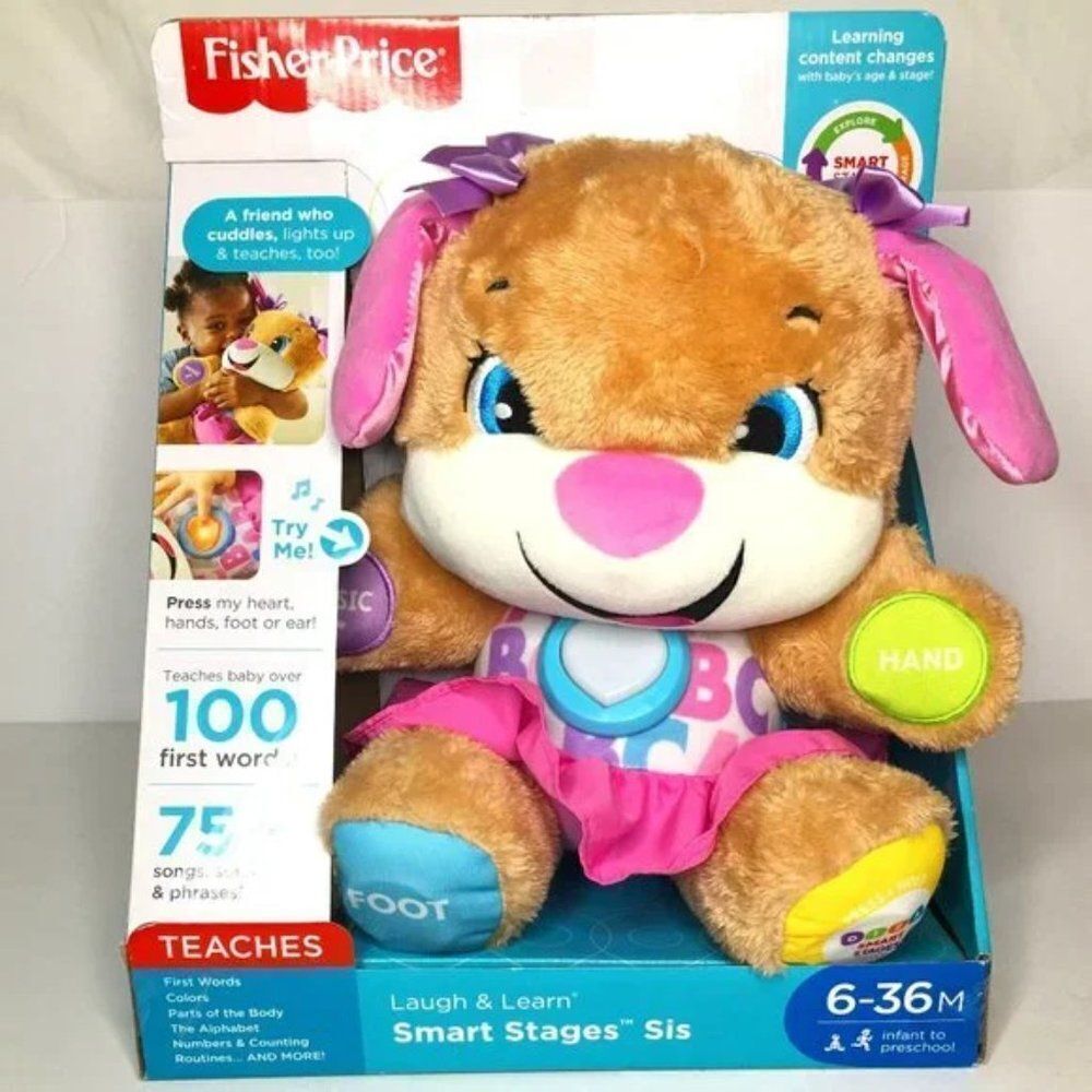 Fisher- Price Laugh & Learn Smart Stages Sis Pink Talking Puppy
